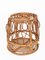Runder Mid-Century Korb aus Bambus & Rattan, Italien, 1950er 2