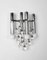 Italian Chrome and Glass Sconces by Sciolari, 1960s, Set of 2, Image 2