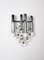 Italian Chrome and Glass Sconces by Sciolari, 1960s, Set of 2, Image 3