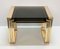 Mid-Century Solid Brass and Smoked Glass Interlocking Side Tables, 1970s, Set of 3 11