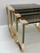 Mid-Century Solid Brass and Smoked Glass Interlocking Side Tables, 1970s, Set of 3 15