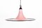 Mid-Century Pink and Black Murano Glass Pendant Light from Seguso, 1970s, Image 3