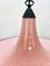 Mid-Century Pink and Black Murano Glass Pendant Light from Seguso, 1970s 17