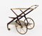 Chariot de Bar Mid-Century en Bois et Laiton par Cesare Lacca, Italie, 1950s 3