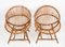 Mid-Century Italian Rattan & Metal Armchairs by Franco Albini, Italy, 1950s, Set of 2 4