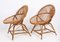 Mid-Century Italian Rattan & Metal Armchairs by Franco Albini, Italy, 1950s, Set of 2 5