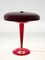 Lampada da tavolo Mid-Century in alluminio rosso e ottone di Oscar Torlasco, Italia, anni '50, Immagine 12