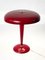 Lámpara de mesa italiana Mid-Century de aluminio rojo y latón de Oscar Torlasco, años 50, Imagen 10