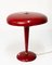 Lampada da tavolo Mid-Century in alluminio rosso e ottone di Oscar Torlasco, Italia, anni '50, Immagine 14