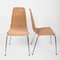 Mid-Century Italian Rattan, Wicker & Chromed Metal Chairs, 1970s, Set of 6 7
