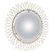 Mid-Century French Brass Sunburst Wall Mirror, 1970s 1