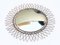 Mid-Century French Brass Sunburst Wall Mirror, 1970s 3