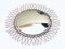 Miroir Mural Sunburst Mid-Century en Laiton, France, 1970s 3