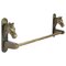 Mid-Century Italian Solid Brass Towel Holder, 1950s 1