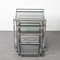 Mid-Century Italian Modern Chrome & Smoked Glass Nesting Tables, 1970s, Set of 3 3