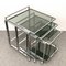 Mid-Century Italian Modern Chrome & Smoked Glass Nesting Tables, 1970s, Set of 3 8