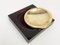 Mid-Century Acrylic Glass & Brass Squared Valet Tray, 1970 4