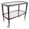 Mid-Century Wood Italian Bar Cart by Cesare Lacca, 1950s, Image 1