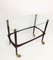 Mid-Century Wood Italian Bar Cart by Cesare Lacca, 1950s 12