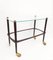 Mid-Century Wood Italian Bar Cart by Cesare Lacca, 1950s 11