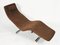 Chaise longue Mid-Century in acciaio cromato e tessuto, anni '80, Immagine 7