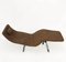Mid-Century Brown Fabric and Chrome Steel Chaise Longue, 1980s, Image 13
