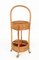 Italian Red Velvet, Bamboo & Rattan Bar Trolley, 1960s, Image 13