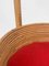 Carrello bar in velluto rosso, bambù e vimini, Italia, anni '60, Immagine 10