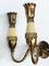 Mid-Century Italian Brass & Enameled Metal Sconces in the Style of Gio Ponti, 1950s, Set of 3 6