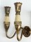 Mid-Century Italian Brass & Enameled Metal Sconces in the Style of Gio Ponti, 1950s, Set of 3 5