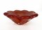 Mid-Century Italian Red & Gold Sommerso Murano Glass Bowl, 1960, Image 11