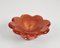 Mid-Century Italian Red & Gold Sommerso Murano Glass Bowl, 1960, Image 13