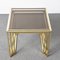 Mid-Century Italian Modern Chrome and Brass Smoked Glass Nesting Tables, 1970s, Set of 3, Image 9