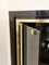 Mid-Century Italian Dark Brown Lacquered Wood and Brass Cabinet, 1980s 6