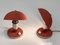 Czech Bauhaus Red Metal & Aluminium Table Lamps, 1930s, Set of 2 13