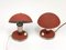 Czech Bauhaus Red Metal & Aluminium Table Lamps, 1930s, Set of 2, Image 12
