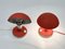Czech Bauhaus Red Metal & Aluminium Table Lamps, 1930s, Set of 2, Image 3