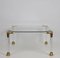 Mid-Century Italian Acrylic Glass & Brass Coffee Table, 1970s 5