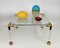 Mid-Century Italian Acrylic Glass & Brass Coffee Table, 1970s, Image 11