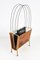 Mid-Century Italian Enameled Metal Magazine Rack, 1950s, Image 7