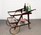 Mid-Century Italian Wood Bar Cart by Cesare Lacca, 1950s 14