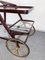 Mid-Century Italian Wood Bar Cart by Cesare Lacca, 1950s, Image 7