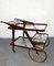 Mid-Century Italian Wood Bar Cart by Cesare Lacca, 1950s 3