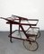 Mid-Century Italian Wood Bar Cart by Cesare Lacca, 1950s, Image 3