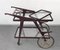 Mid-Century Italian Wood Bar Cart by Cesare Lacca, 1950s 4