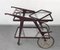 Mid-Century Italian Wood Bar Cart by Cesare Lacca, 1950s, Image 4