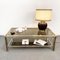 Mid-Century Italian Brass and Smoked Glass Coffee Table, 1970s 7