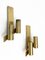 Mid-Century Italian Brass Wall Sconces from Gaetano Sciolari, 1960s, Set of 2 5