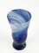 Hellblaue italienische Mid-Century Vase aus Muranoglas & Kristallglas von Gae Aulenti für Venini, 1960er 6