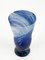 Mid-Century Italian Light Blue Murano Glass & Crystal Vase by Gae Aulenti for Venini, 1960s 6
